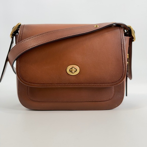Coach Handbags - Coach Rambler 1941 Saddle Glovetanned‎ Leather Turnlock Brown Crossbody Bag